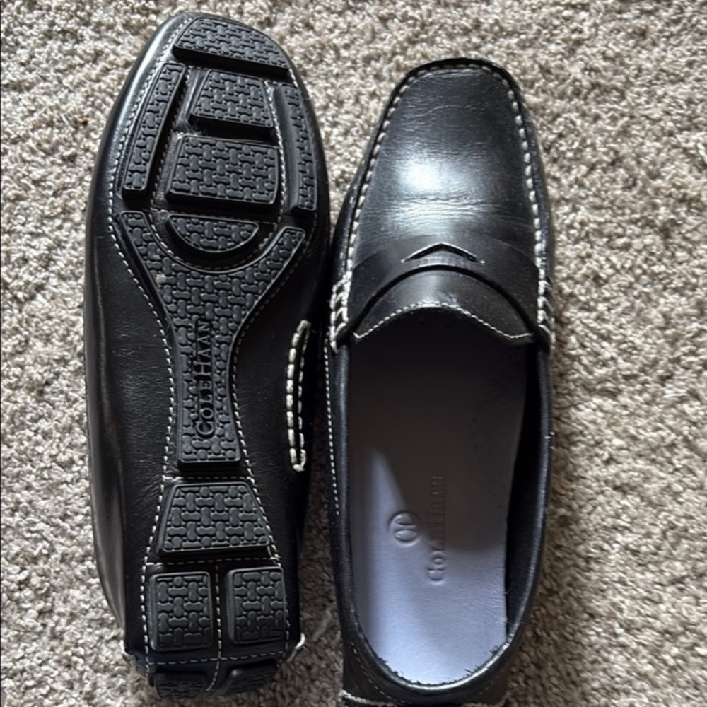 Cole Haan Black Flats with Classic Design